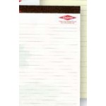 1 Color Distinctive Letter Size Writing Pad (8 1/2"x11 3/4") with Logo