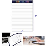 Personalized 4 Inches x 6 Inches 60 Pages 30 Sheets Lined Page Note Pads