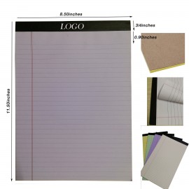 Personalized 50 Sheets 1/2 8" X 1/2 11" Legal Pad