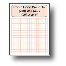 4 1/8" x 5 3/8" 25-Sheet Notepad with Logo  4 1/8" x 5 3/8" 25-Sheet Notepad with Logo