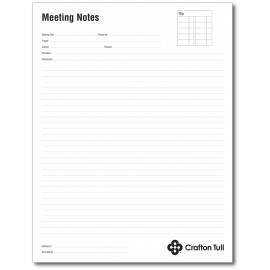 Custom 8 3/8" x 10 7/8" 25-Sheet Notepad  Custom 8 3/8" x 10 7/8" 25-Sheet Notepad