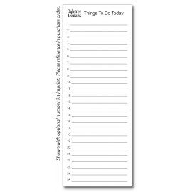 Personalized 4 1/8" x 10 7/8" 25-Sheet Notepad