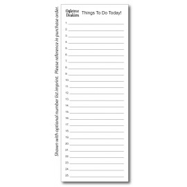 4 1/8" x 10 7/8" 50-Sheet Notepad with Logo