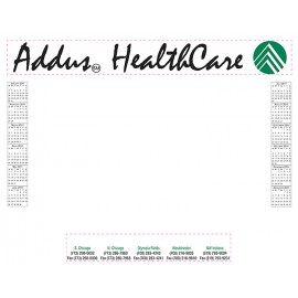 Logo Branded 25 Sheet Non Dated Desk Pads (21 3/4" x 17")