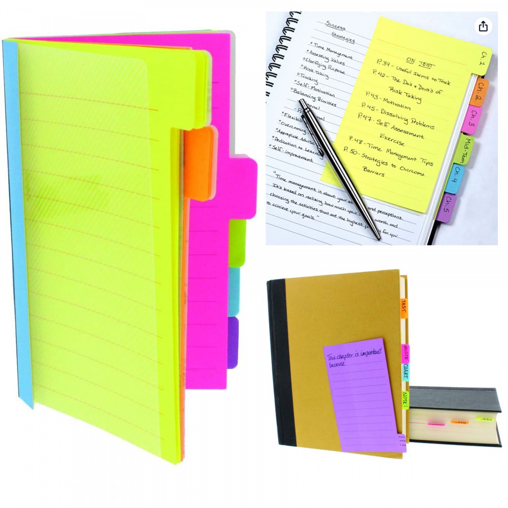 Promotional 4 x 6 Inches Divider Sticky Notes