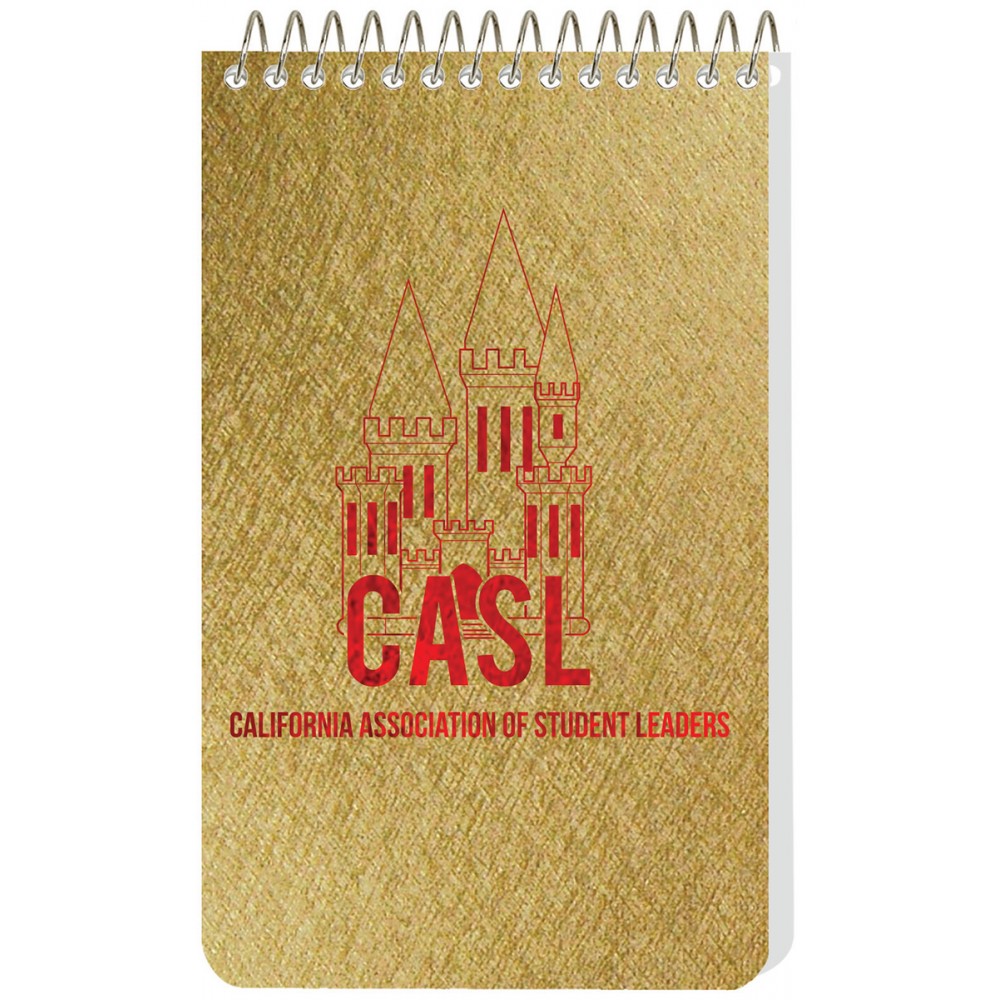Metallic Pocket Coil Notebook Custom Imprinted Metallic Pocket Coil Notebook Custom Imprinted