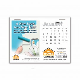 Promotional Ad-A-Month Mini Custom 13 Month Calendar Pad