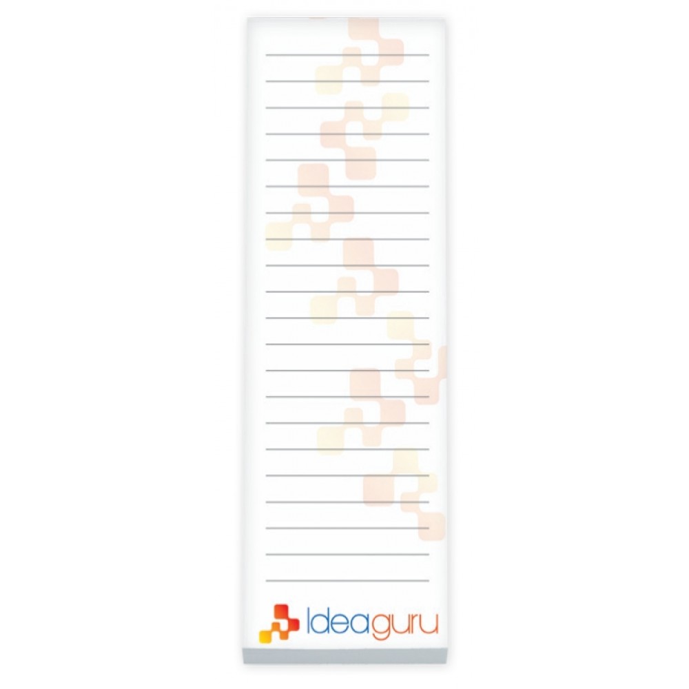 Custom Imprinted 25 Sheet BIC Ecolutions Non-Adhesive Scratch Pad (3"x9")