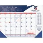 Patriotic Calendar Desk Pad w/One Color Imprint (21"x17") with Logo