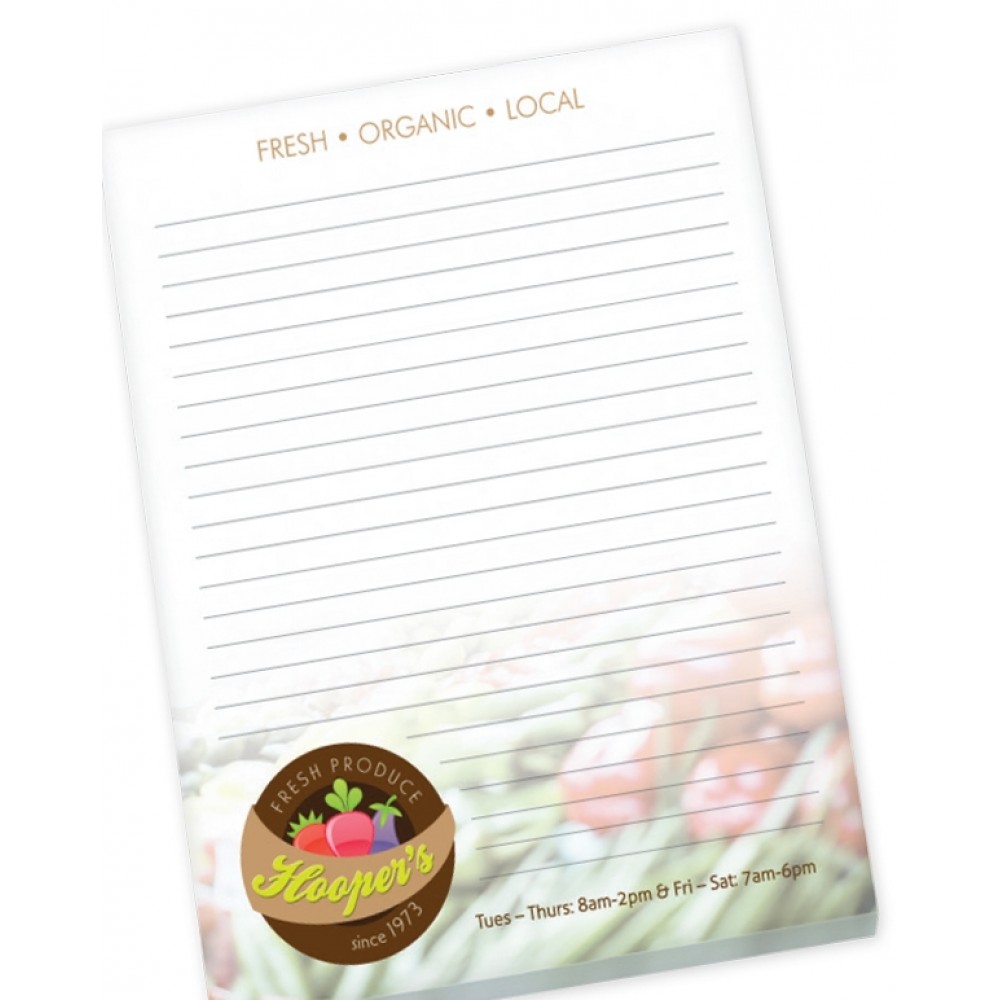 50 Sheet BIC Non-Adhesive Scratch Pad (8"x11") Custom Printed