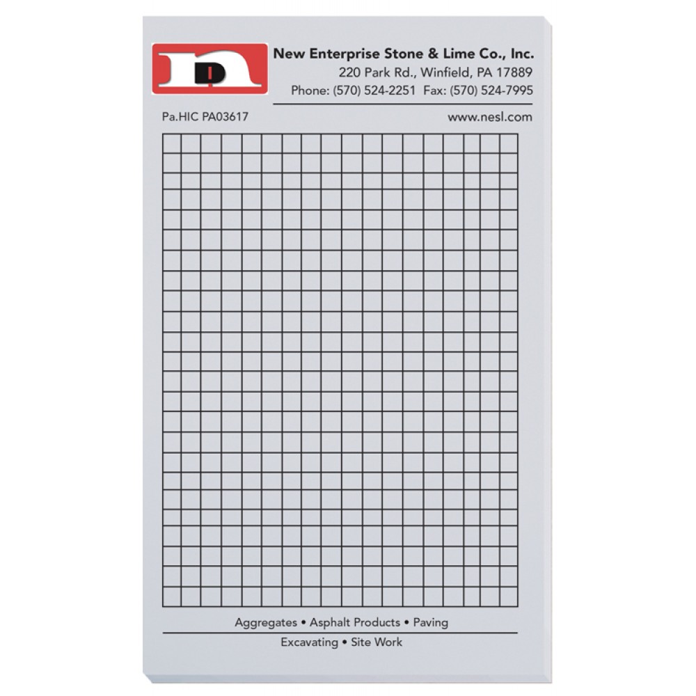 Pastel Colors Scratch Pads w/100 Sheets (4 1/8"x6") with Logo
