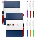 4" x 6" Perfect Paper Cover Notebook with Pen with Logo