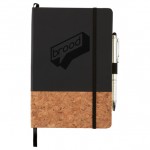 Promotional 5.5" x 8.5" FSC Lucca Cork Hard Bound JournalBook