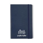Promotional Moleskine Hard Cover Ruled Large Notebook - Navy Blue