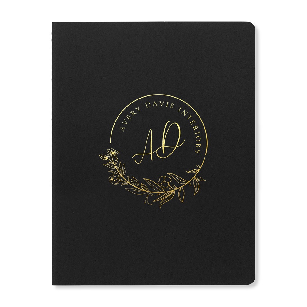 Customized Moleskine Cahier Ruled XX-Large Journal - Black