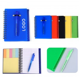 Personalized Spiral Sticky Note Jotter With Pen