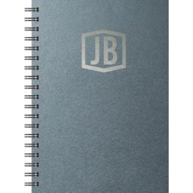 Personalized Luxury Cover Series 4 Medium NoteBook w/Black Paperboard Back Cover (7"x10")