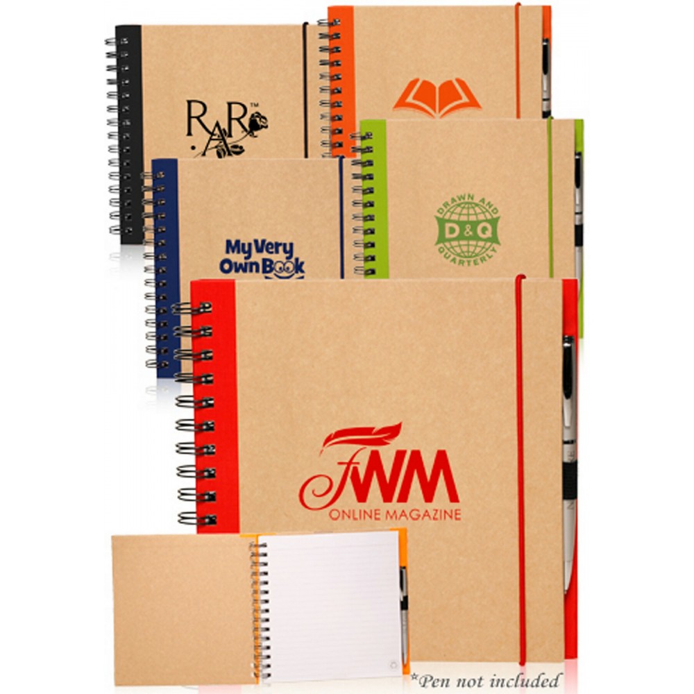 Recycled Square Notebook with Logo