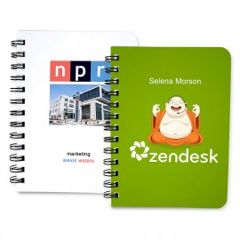 Logo Printed Wire Bound Notebook (7.25"x10")