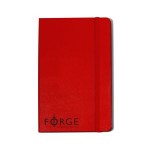 Logo Branded Moleskine Hard Cover Ruled Large Notebook - Scarlet Red