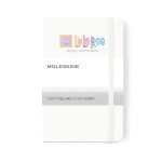 Moleskine Hard Cover Ruled Pocket Notebook - White Custom Imprinted