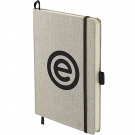 5.5" x 8.5" Recycled Cotton Bound Journal with Logo  5.5" x 8.5" Recycled Cotton Bound Journal with Logo