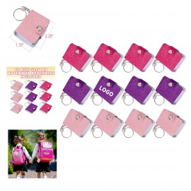Customized 2.25" Tall x 1.75" Miniature Note Book Keychains with 100 Unlined Pages
