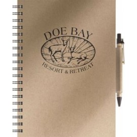Personalized EcoBooks Medium EcoNotes NoteBook w/EcoPort & Pen (7" X 10")