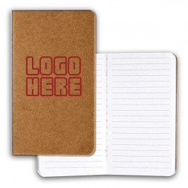 Pocket Size Kraft Cover Journal Notebook with Logo