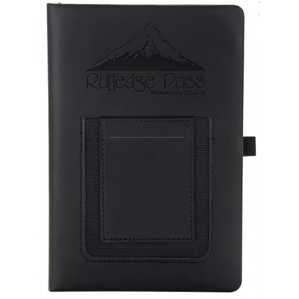 Techno Phone Pocket Journal Debossed 5.75 X 8.25 with Logo