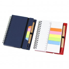 Logo Branded Kraft Paper Spiral Sticky Notes Notebook With Pen  Logo Branded Kraft Paper Spiral Sticky Notes Notebook With Pen
