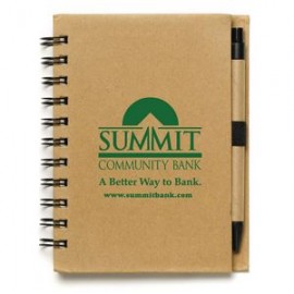 "Cruz" Larger Size Eco Inspired Jotter Notepad Notebook with Paper Pen (Overseas) with Logo