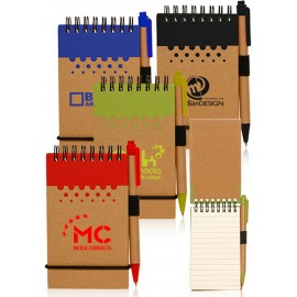 Personalized 3 x 5 Inch Recyclable Spiral Jotters  Personalized 3 x 5 Inch Recyclable Spiral Jotters