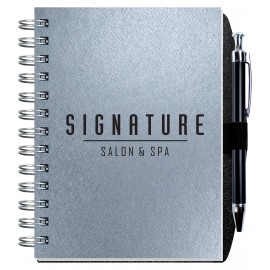 Radiant Journal w/Pen & 100 Sheets (5"x7") with Logo  Radiant Journal w/Pen & 100 Sheets (5"x7") with Logo