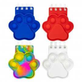 Paw Spiral Notebook Push Pop with Logo