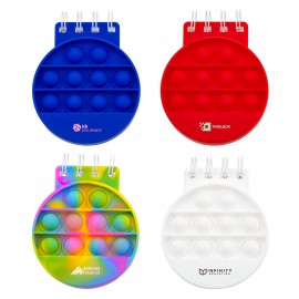 Round Spiral Notebook Push Pop with Logo