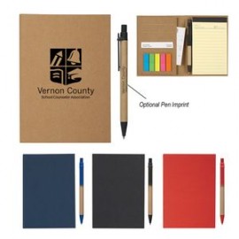 Meeting Mate Notebook With Pen And Sticky Flags with Logo  Meeting Mate Notebook With Pen And Sticky Flags with Logo