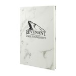 5 1/4" x 8 1/4" Marble Leatherette Journal Logo Printed
