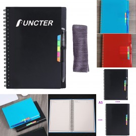 Reusable Notebooks Stone Paper Waterproof Spiral Notebooks A5 Wirebound Ruled Sketch Book Notepad with Logo  Reusable Notebooks Stone Paper Waterproof Spiral Notebooks A5 Wirebound Ruled Sketch Book Notepad with Logo