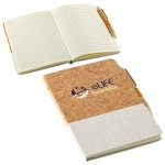 Cork & Linen Journal with Eco Pen with Logo