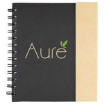 Logo Printed 6.5" x 7" Lock-it Spiral Notebook w/Pen