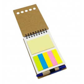 Eco-Friendly Complete Set Spiral Notepad Jotter With Pen with Logo  Eco-Friendly Complete Set Spiral Notepad Jotter With Pen with Logo