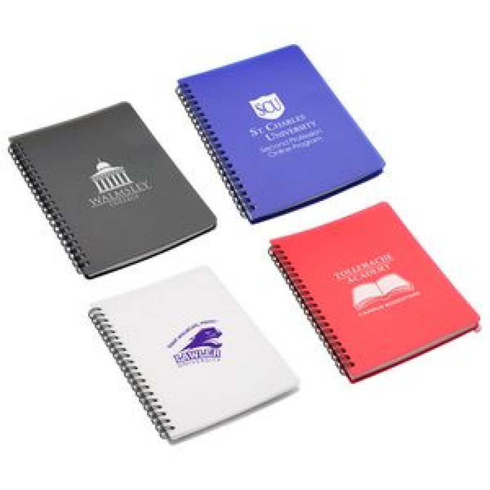 Hardcover Notebook with Pouch with Logo