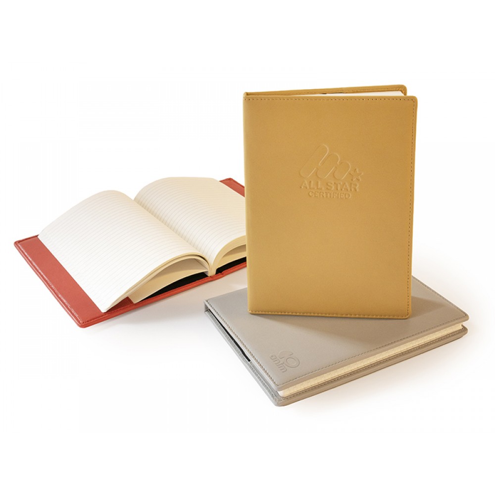 Pantone Matched Leather Notebook with Logo