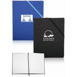 Logo Branded Hardcover Journals with Close Corner Band  Logo Branded Hardcover Journals with Close Corner Band