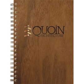 WoodGrain Journals NoteBook (7"x10") with Logo