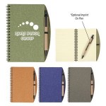 5" X 7" Eco-Inspired Spiral Notebook & Pen with Logo