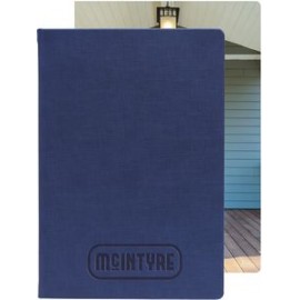 Promotional Large Bohemian Textured Journal w/Full-Color Tip-in (7"x10")