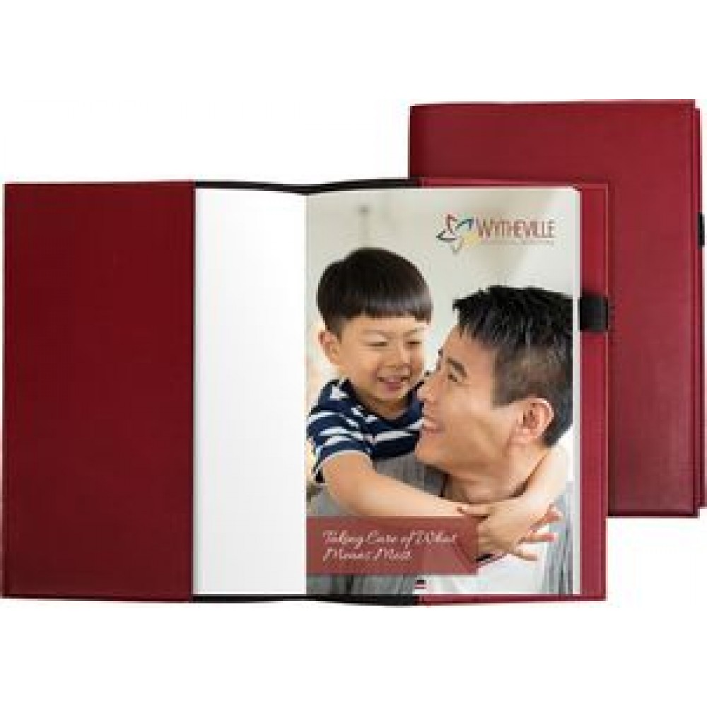 Custom Pedova Refillable Notebook w/Full-Color Tip-in Page (5.5"x8")