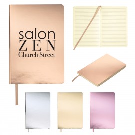 Reflections Metallic Notebook with Logo